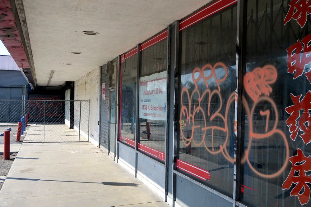 Empty stores next to former Big Saver